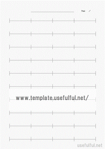 一線譜のテンプレート